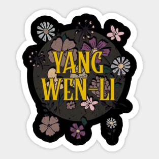 Aesthetic Proud Name Yang Flowers Anime Retro Style Sticker